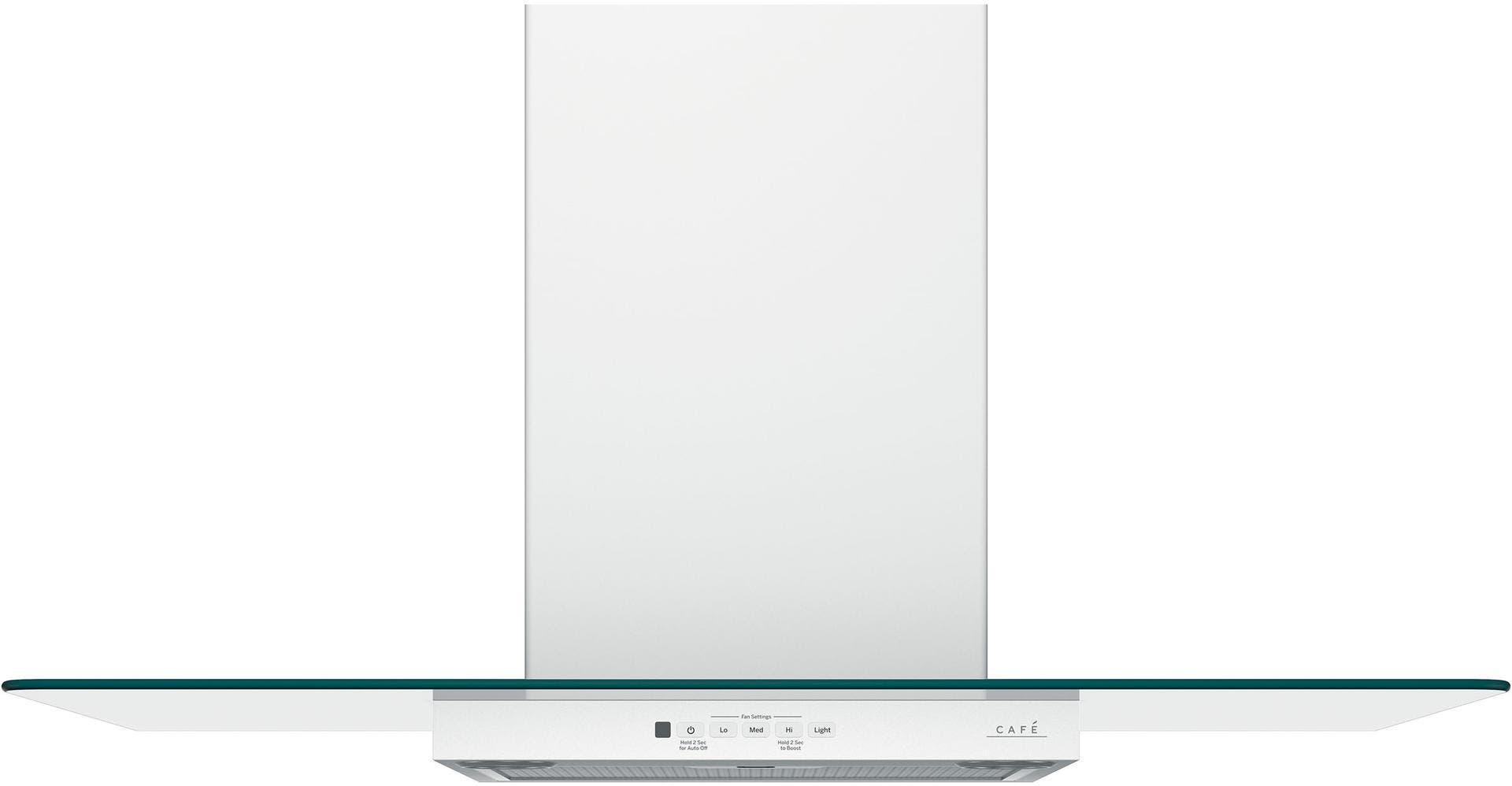 Wall-Mount Glass Canopy Chimney Hood with 350 CFM Venting System, Electronic Backlit Controls, Dual Halogen Lighting, Night Light, Convertible Options, Optional Remote and Auto Off