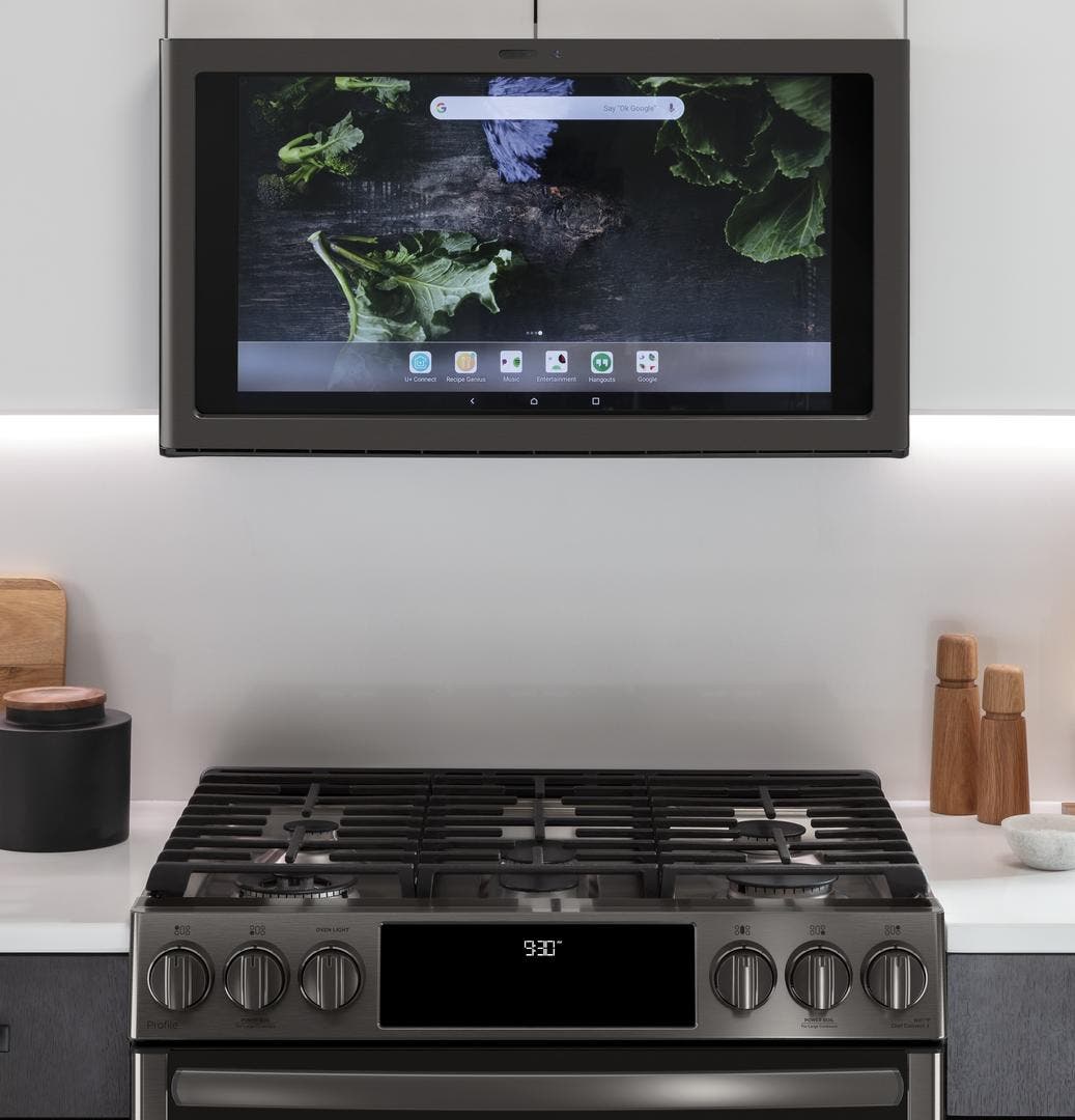 GE UVH13013MTS Black Stainless