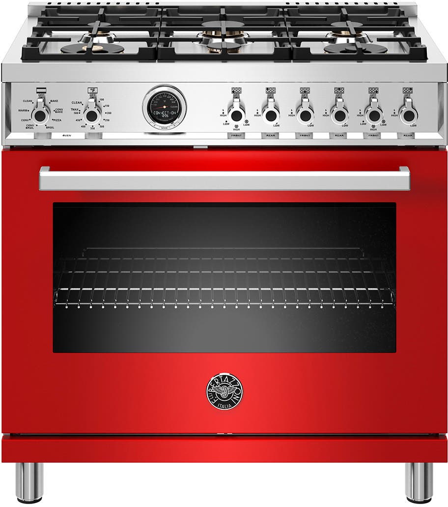 36 Inch Freestanding Dual Fuel Range with 6 Burners