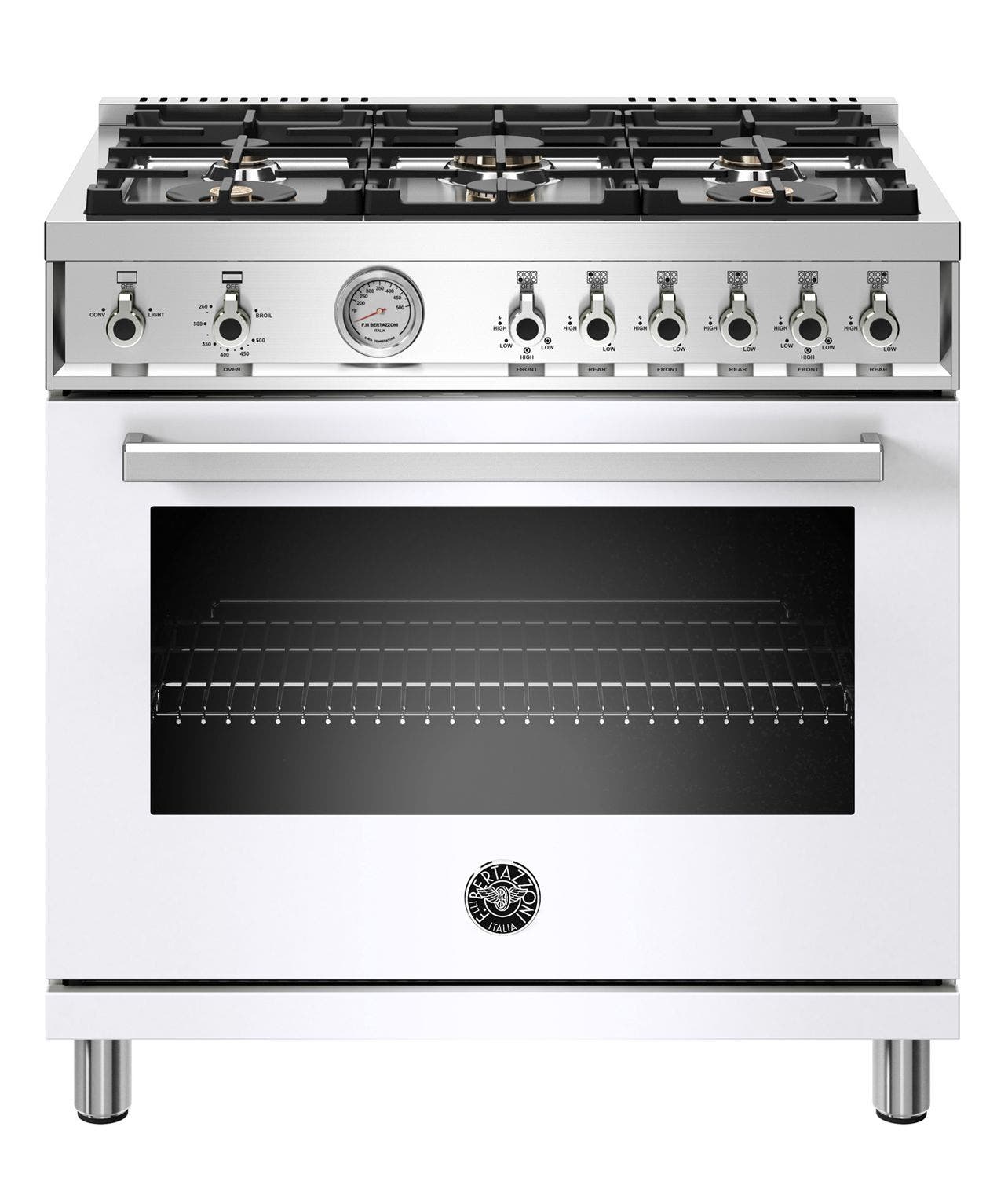 Bertazzoni PROF366GASBIT Bianco White