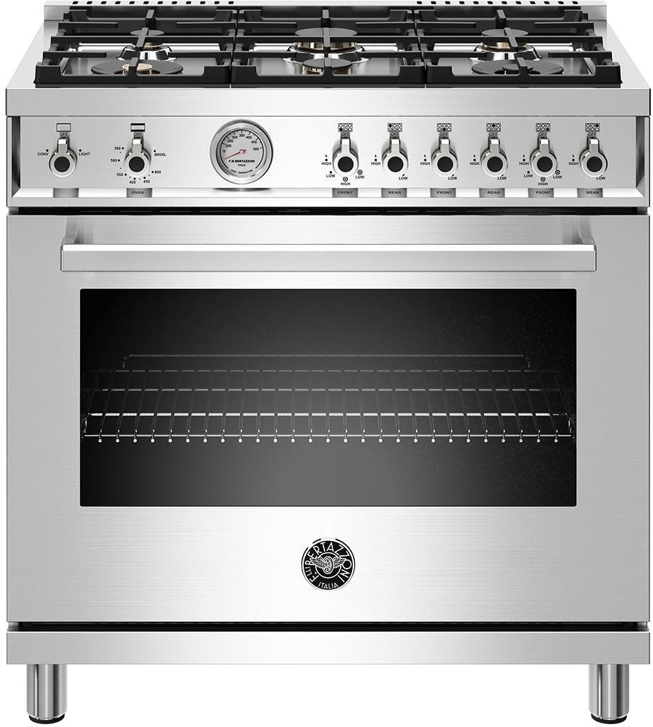 Bertazzoni PROF366GASXTLP Stainless Steel, Liquid Propane