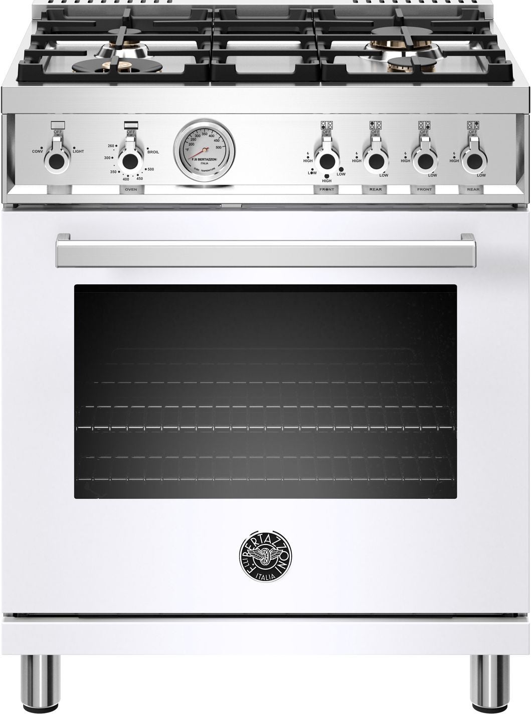 Bertazzoni PROF304GASBIT 30 Inch Freestanding Gas Range with 4.7 cu. ft