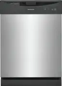 24 Inch Built-In Front Control Dishwasher with 14 Place Setting, 2 Wash Cycles