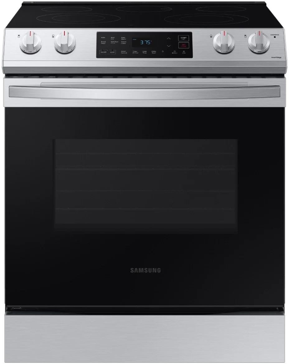 Samsung NE63T8111SS 30 Inch SlideIn Electric Smart Range with 5
