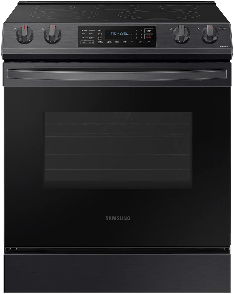 Samsung 6.3 Cu. ft. Slide-in Electric Range with Convection, Stainless Steel - NE63T8311SS