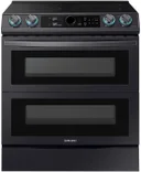 30 Inch Slide-in Electric Smart Range with 5 Element Cooktop, Dual Oven, 6.3 Cu. Ft. Oven Capacity, Storage Drawer, Air Fry, Convection, Self + Steam Clean, Smart Dial, Flex Duo™, Wi-Fi, Voice-Enabled, Express Boil, CSA Certified, Star-K, and ADA Compliant