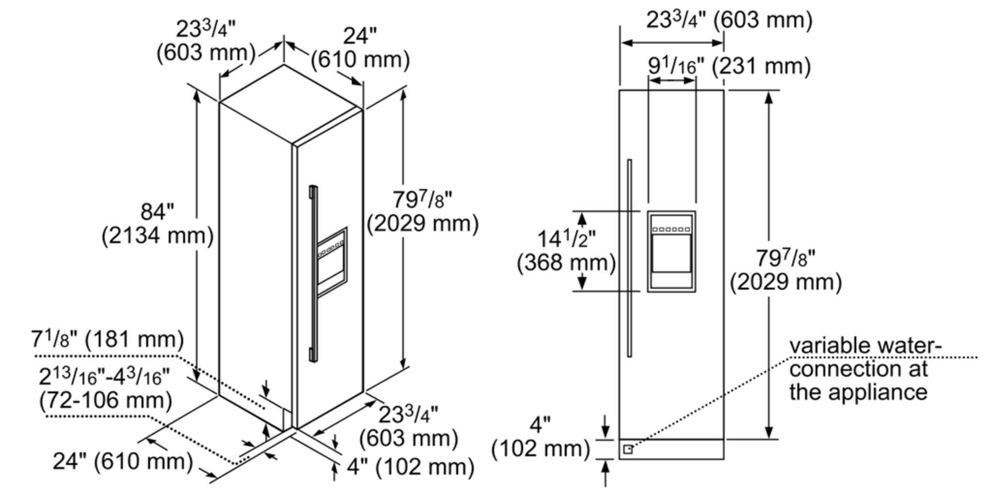 Thermador T24ID900RP Panel Ready, Right Hinge