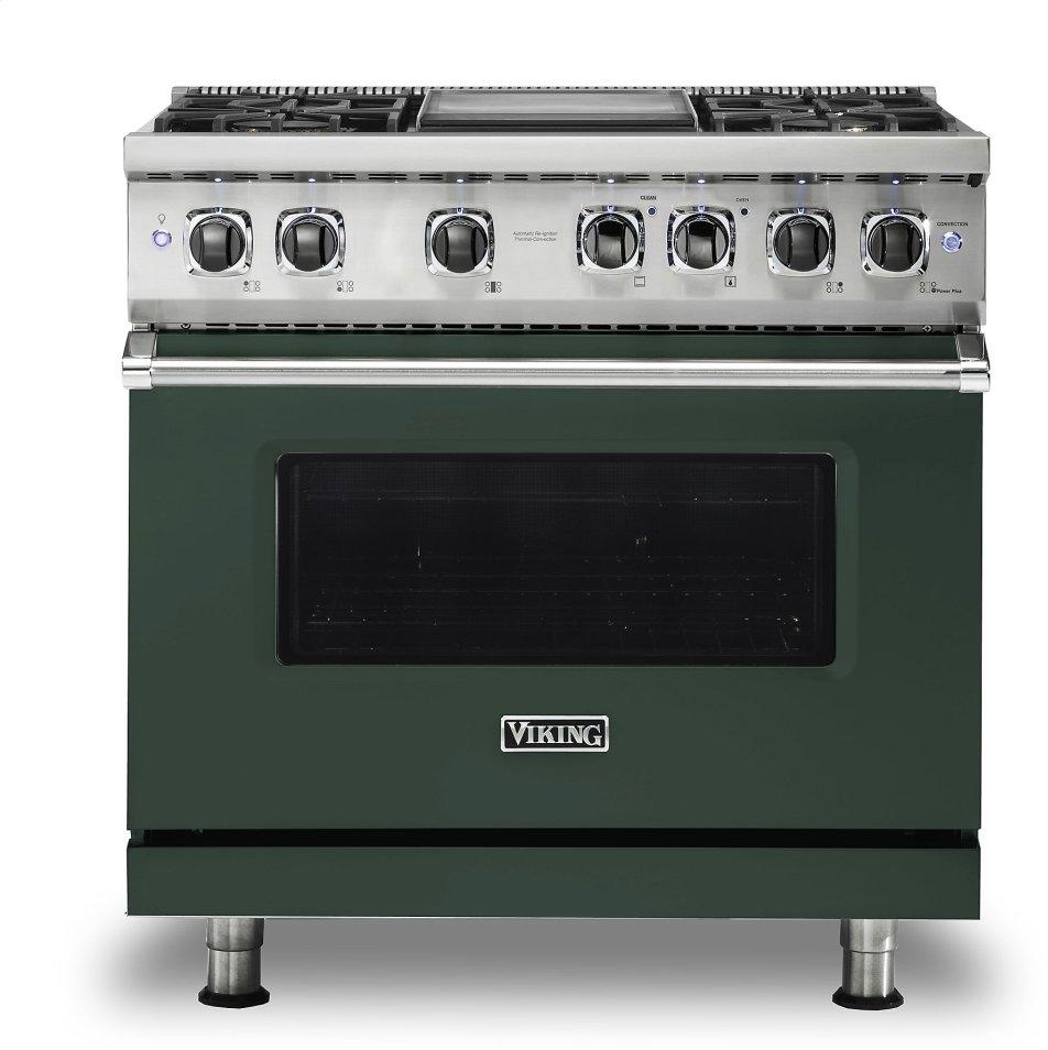 Viking VDR5364GBF Blackforest Green, Natural Gas