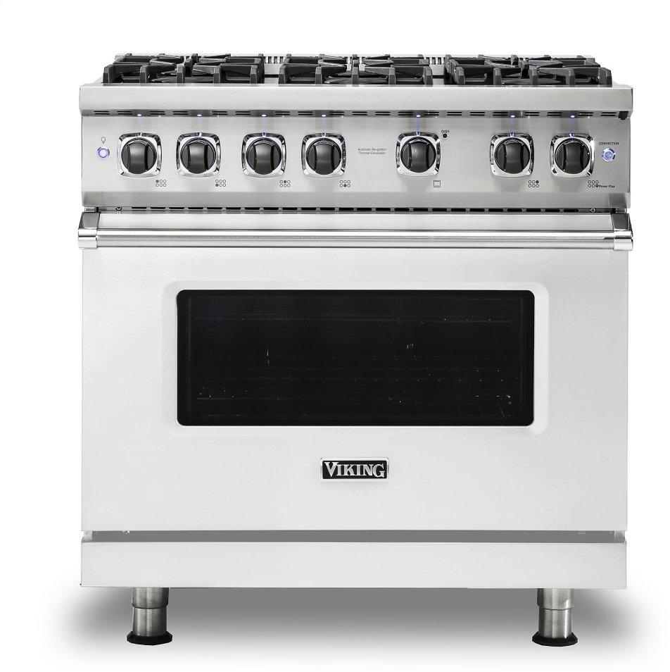 Viking VGR5366BFW Frost White, Natural Gas