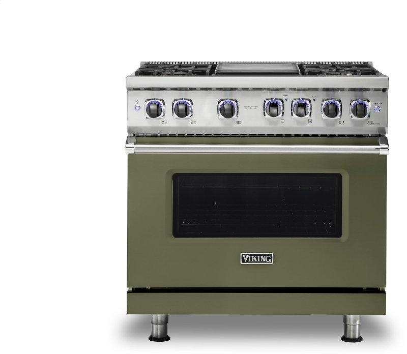 Viking VGR73624GCY Cypress Green with Natural Gas