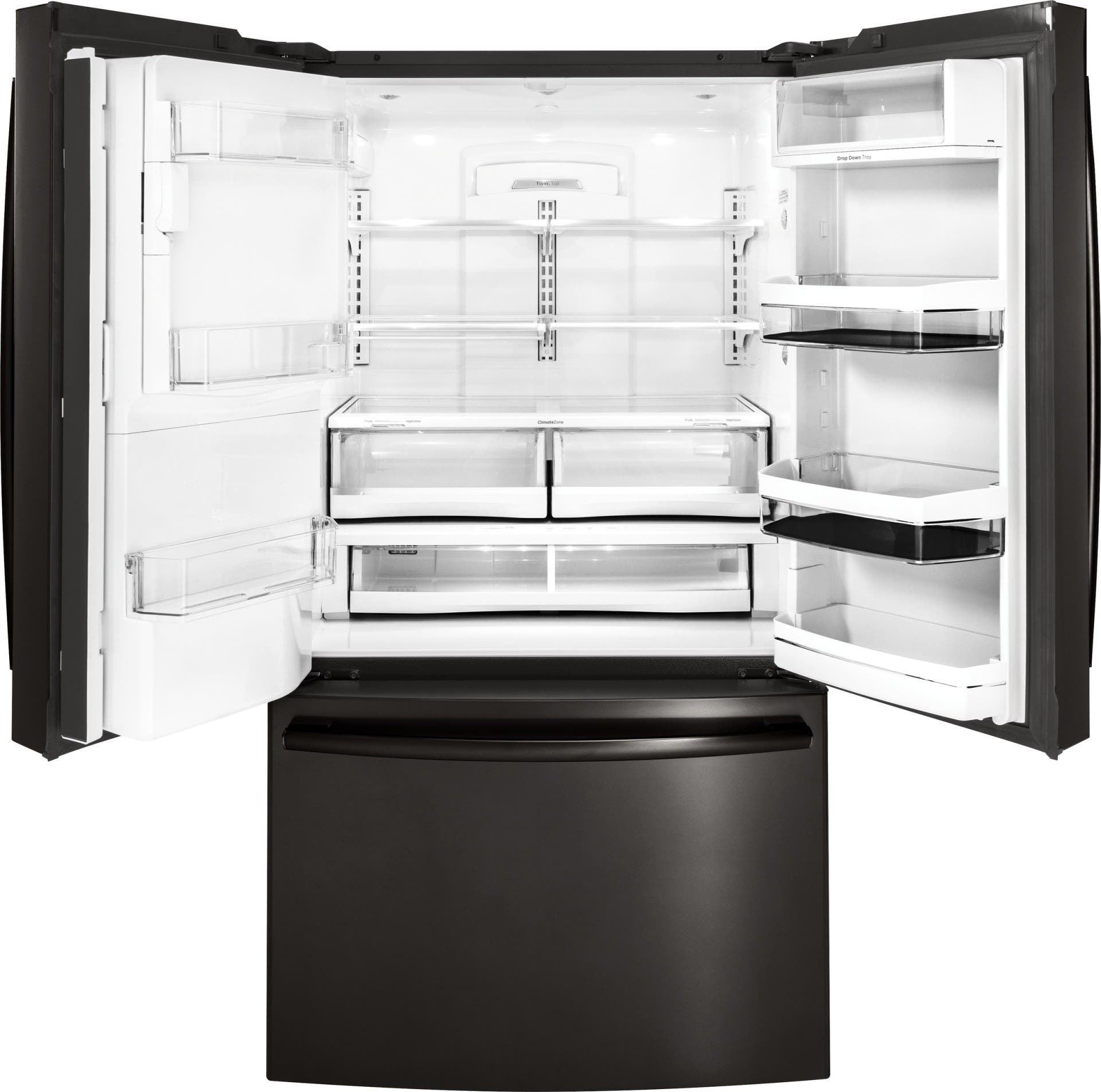 GE PFE28PBLTS Black Stainless Steel