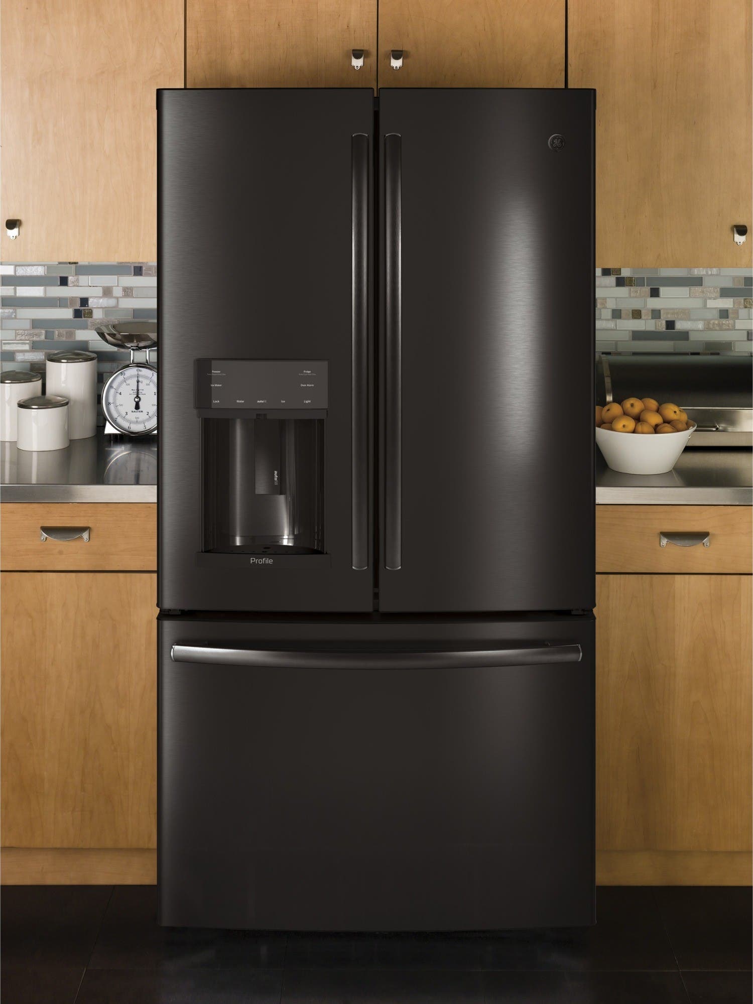 GE PFE28PBLTS Black Stainless Steel