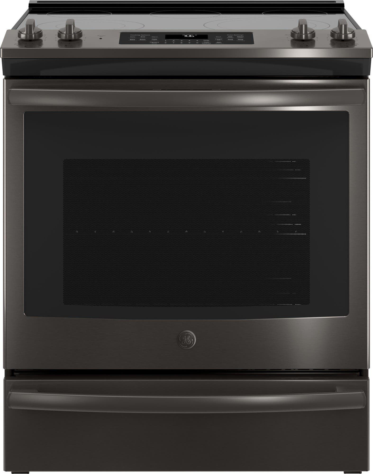 GE JS760BLTS Black Stainless