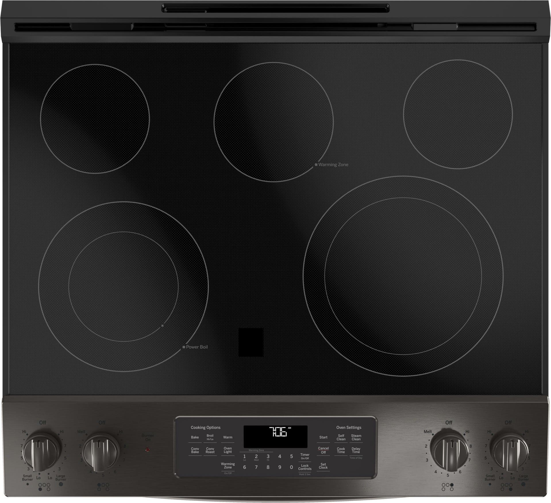 GE JS760BLTS Black Stainless
