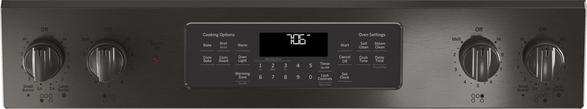 GE JS760BLTS Black Stainless