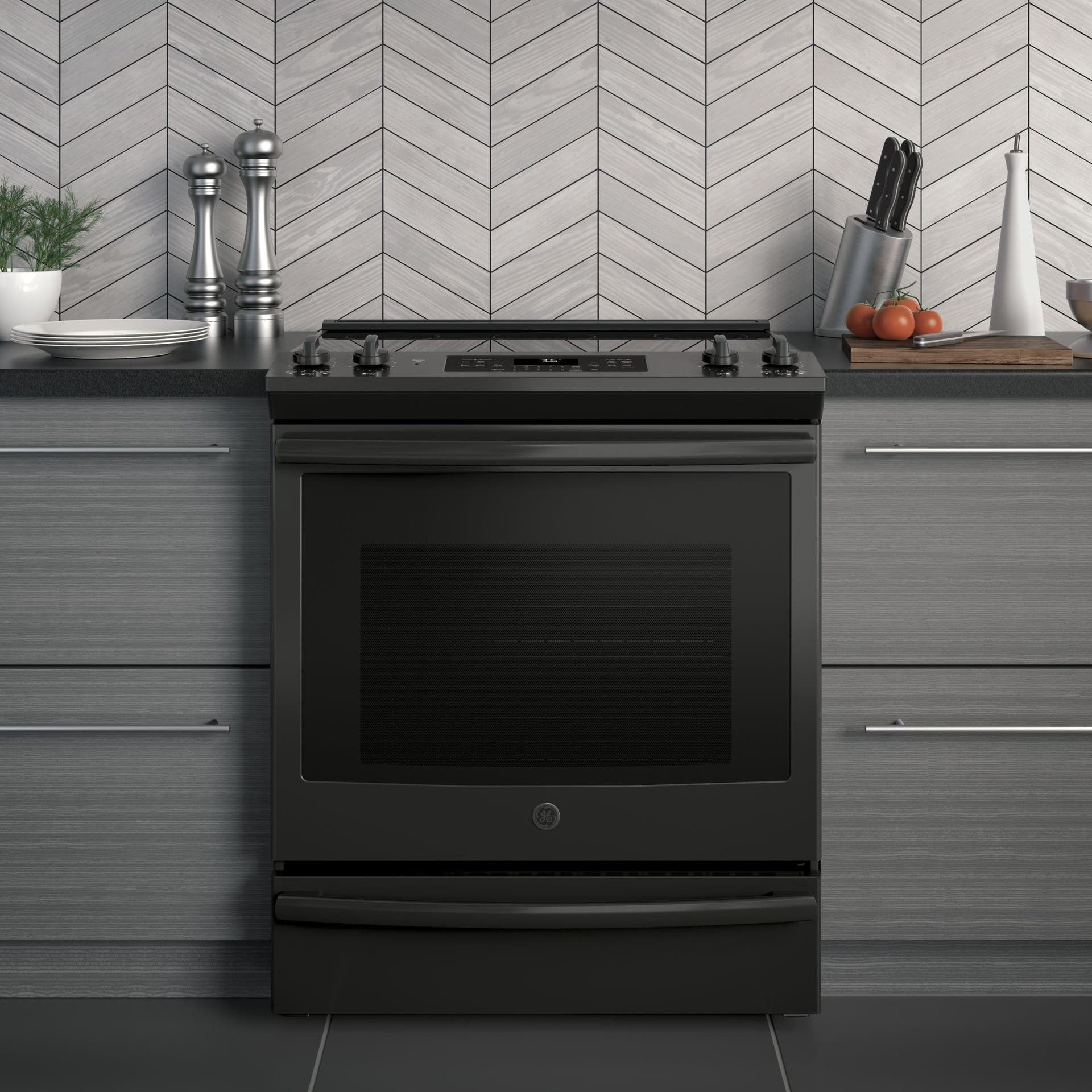 GE JS760DLBB Black