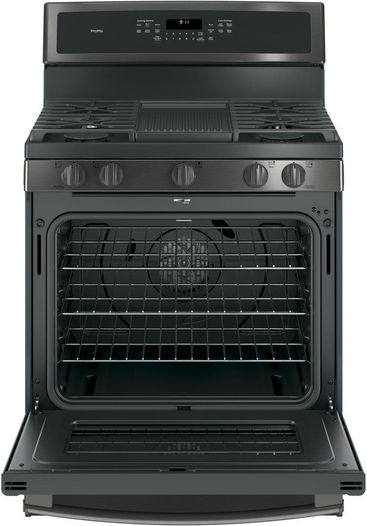 GE PGB911BEJTS Black Stainless Steel