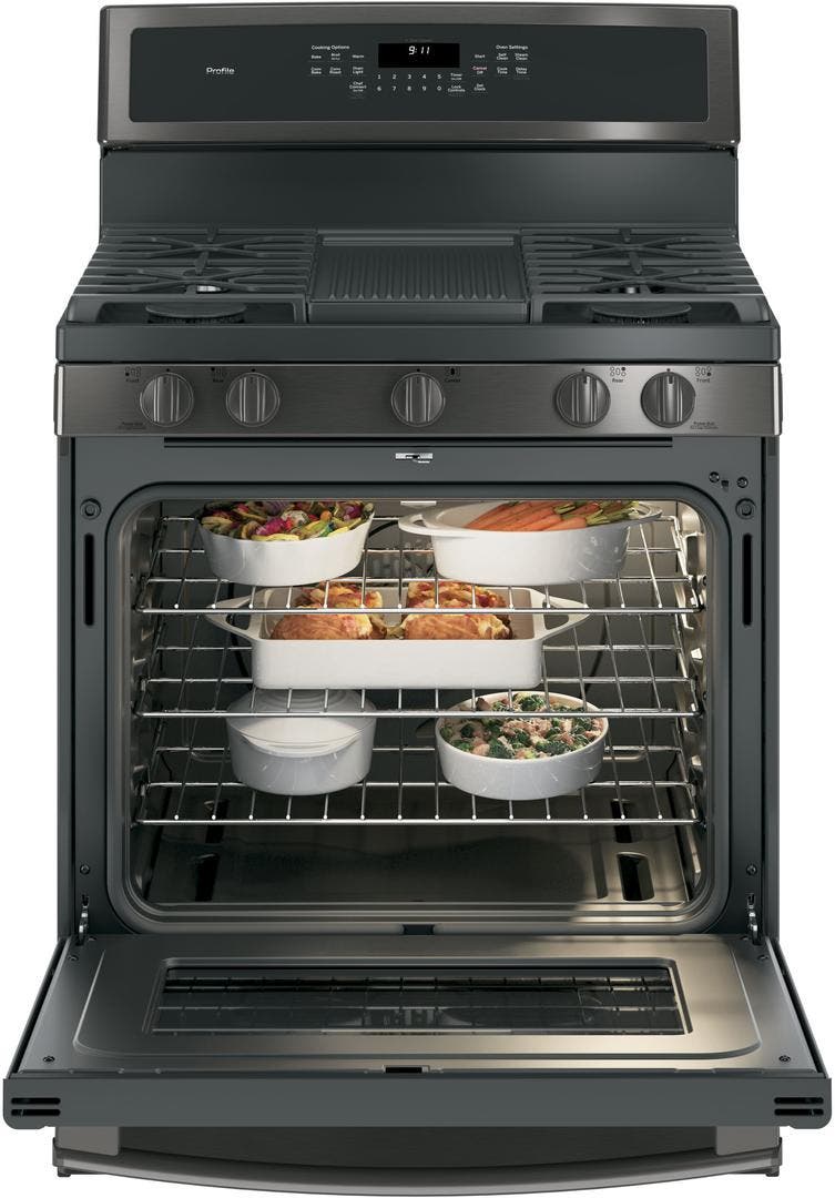 GE PGB911BEJTS Black Stainless Steel