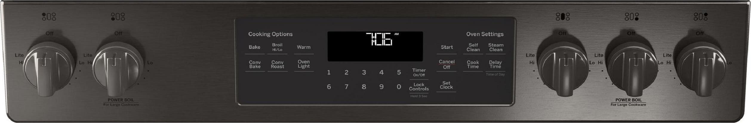 GE JGS760BELTS Black Stainless