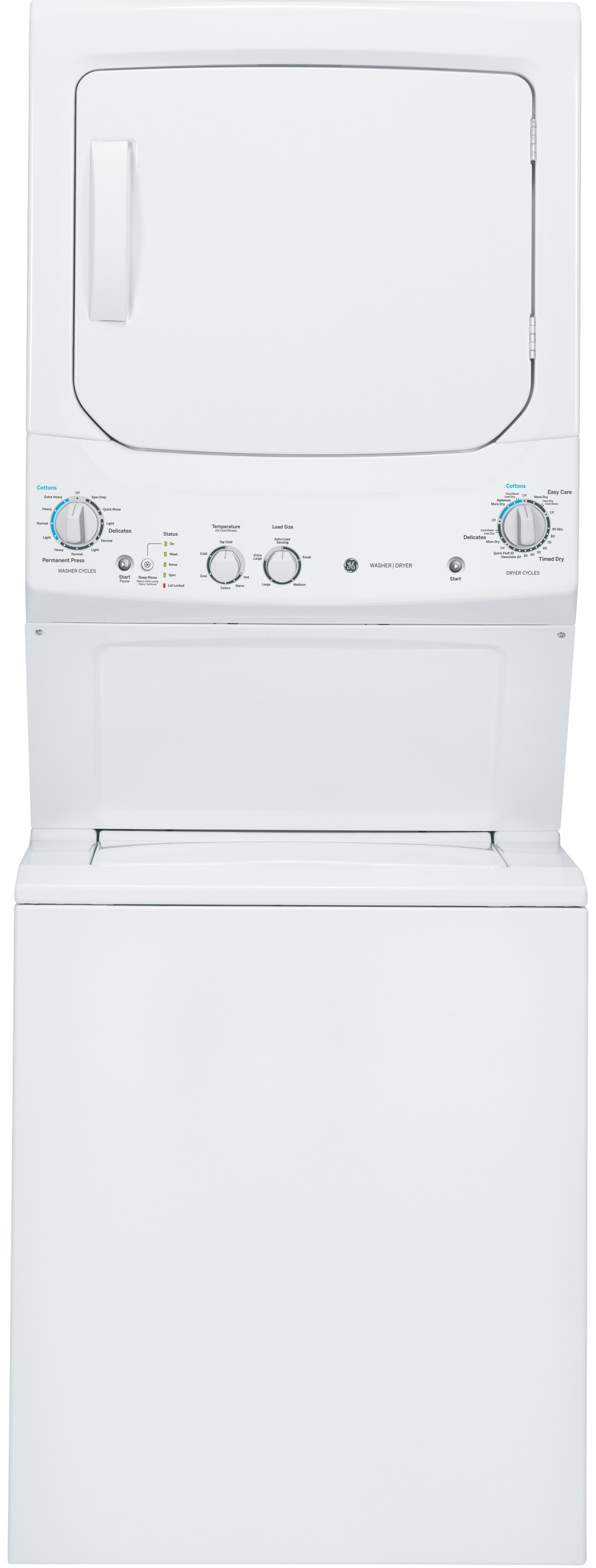 GE GUD27ESSJWW White On White