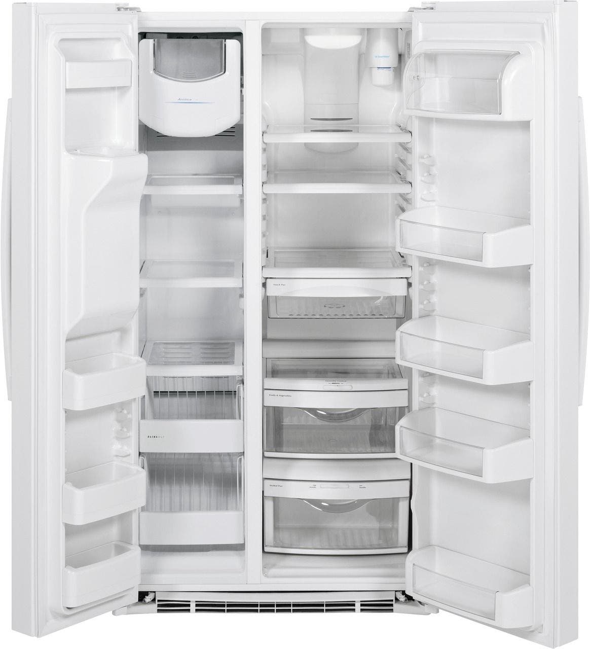 GE GSE25HGHWW White