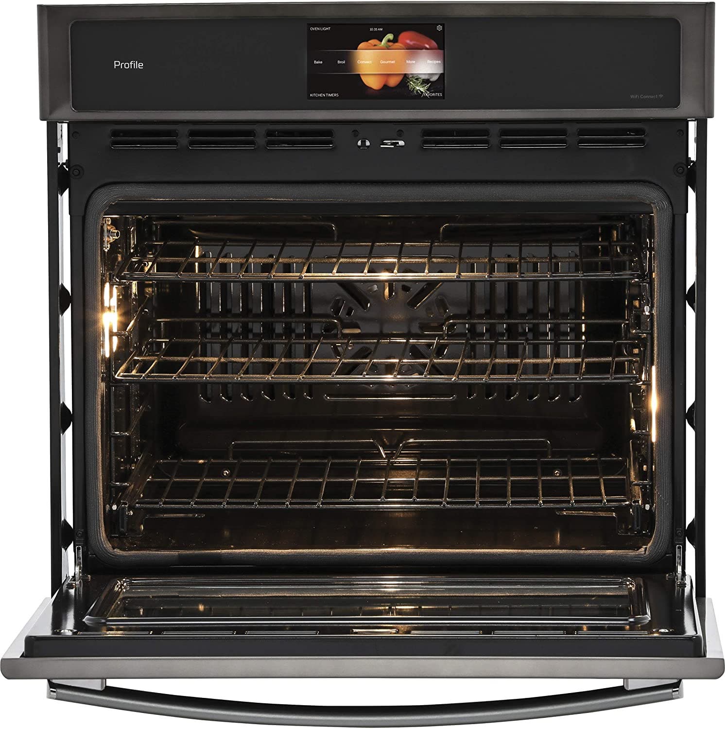 GE PT9051BLTS Black Stainless Steel