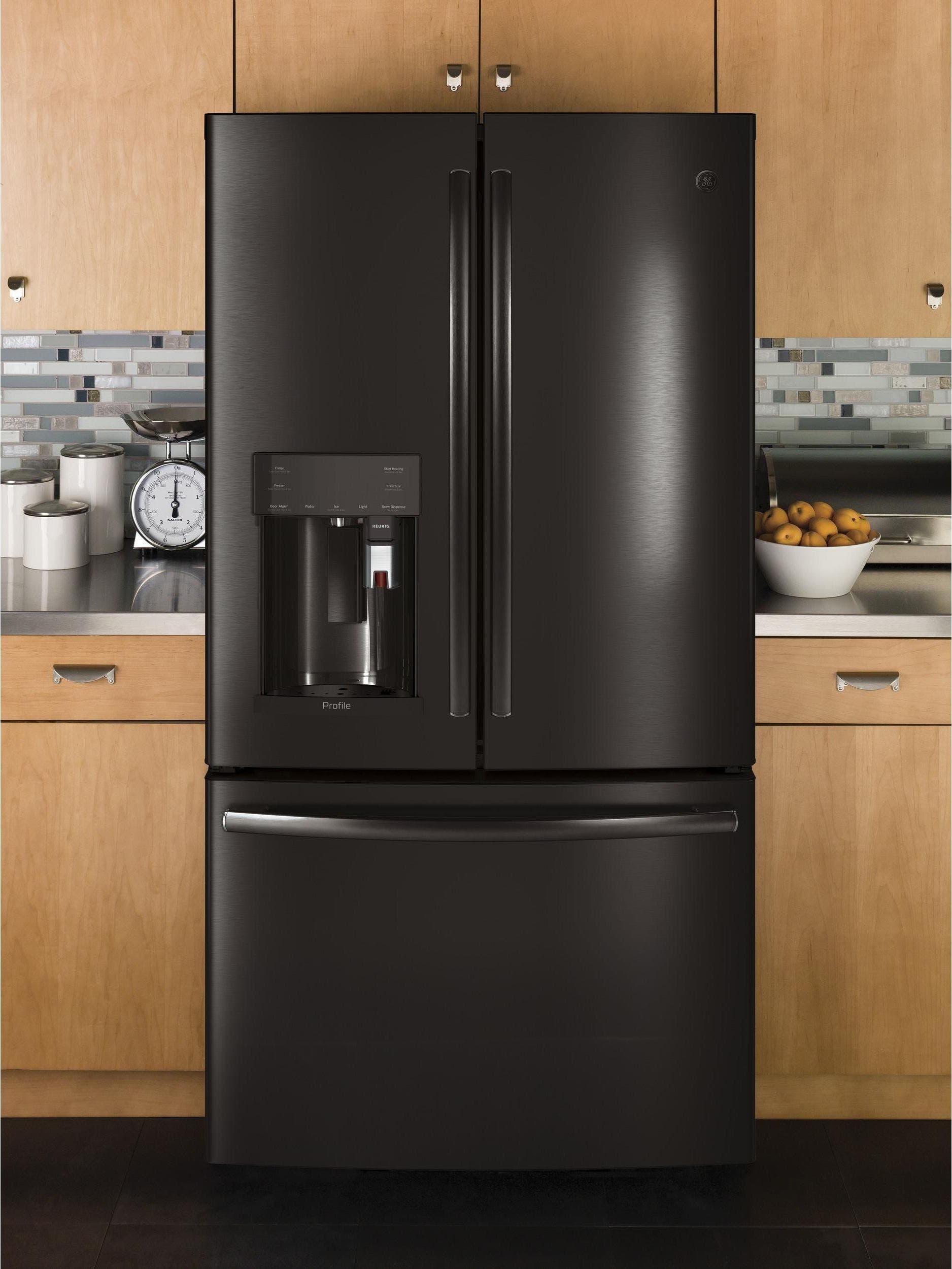 GE PYE22PBLTS Black Stainless Steel