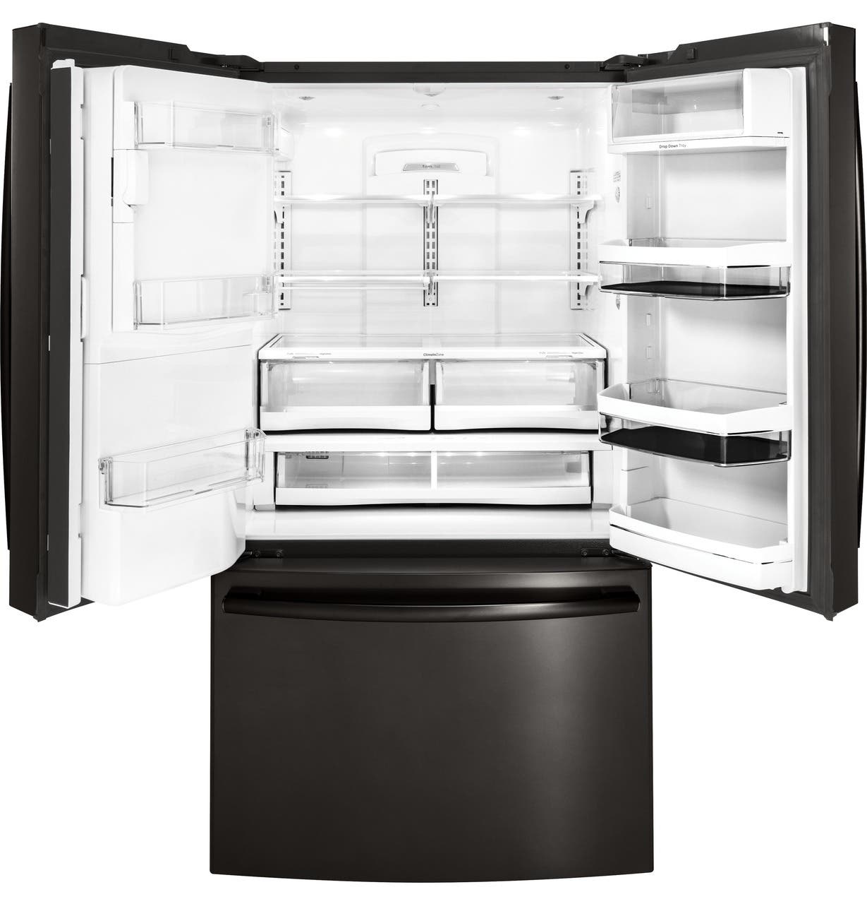 GE PYE22PBLTS Black Stainless Steel