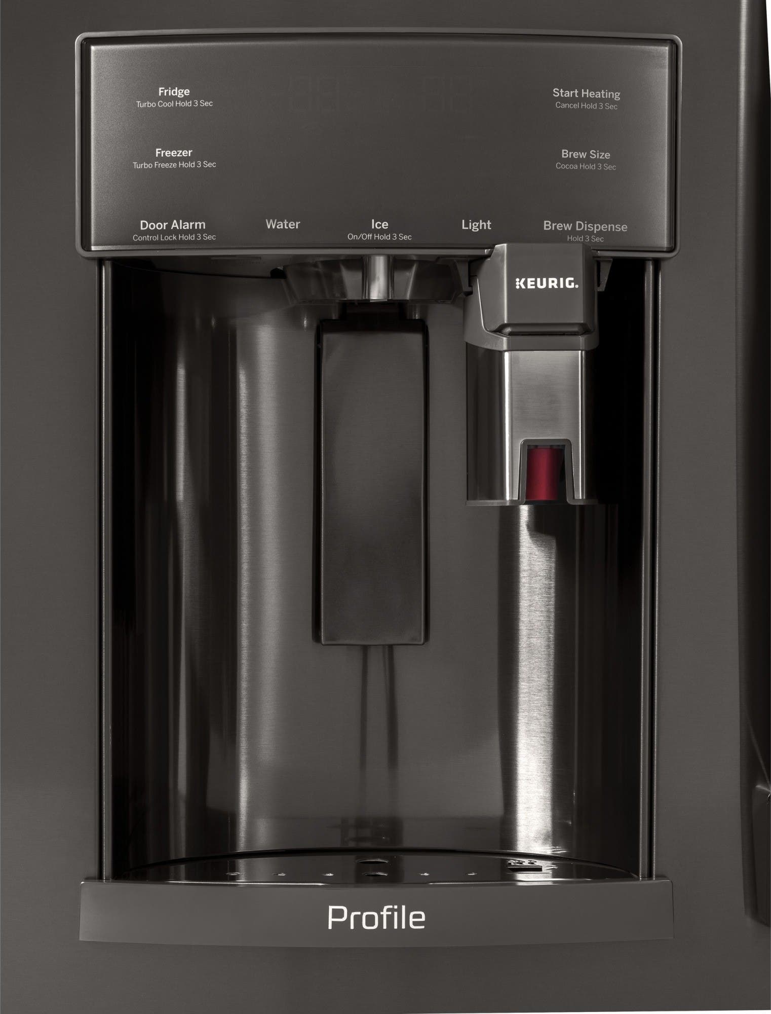 GE PYE22PBLTS Black Stainless Steel
