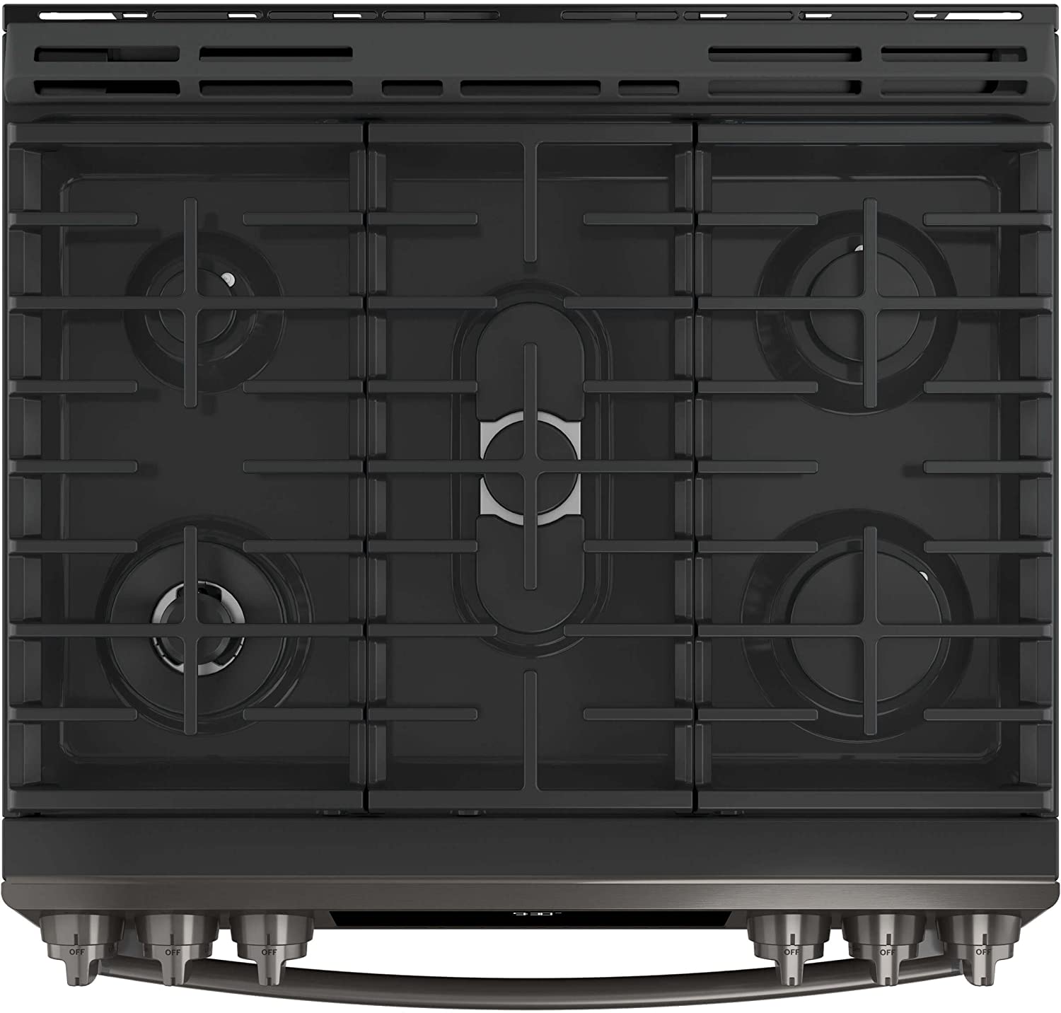 GE PGS930BELTS Black Stainless Steel