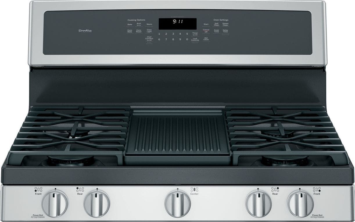 GE PGB911SEJSS Stainless Steel with Gray
