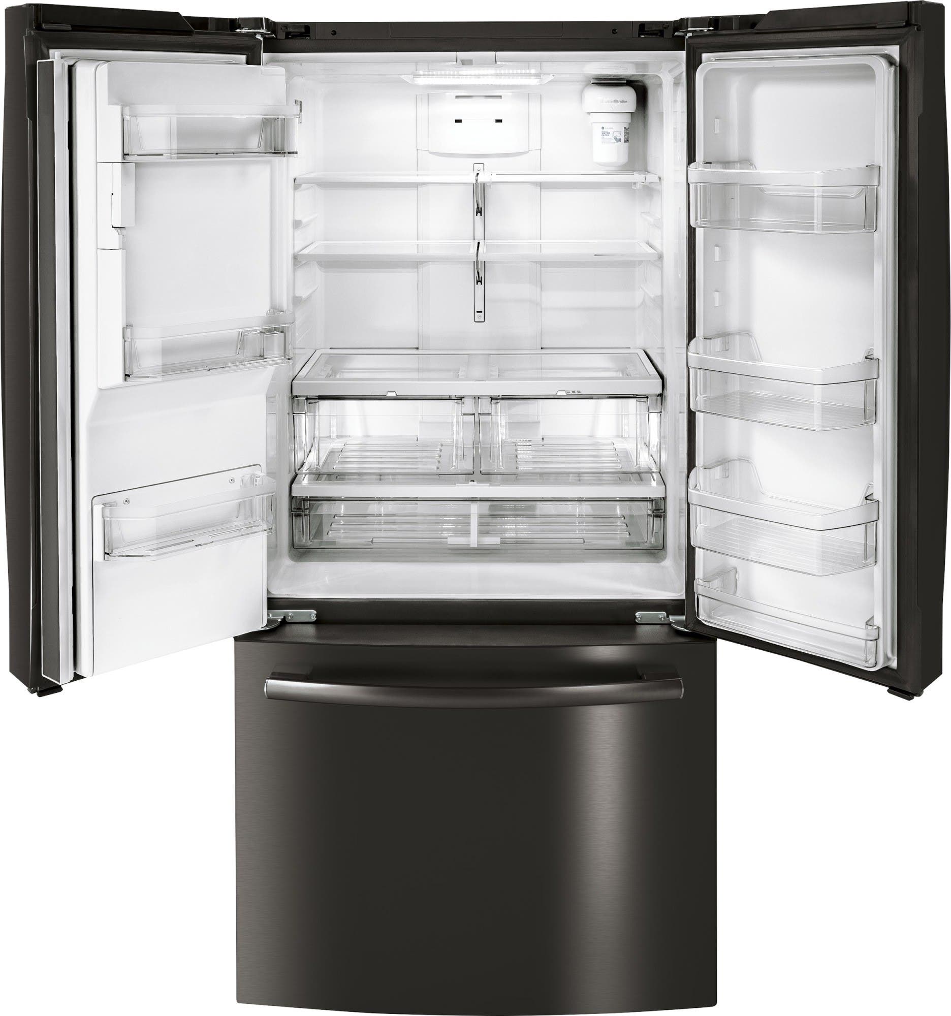 GE GYE18JBLTS Black Stainless Steel