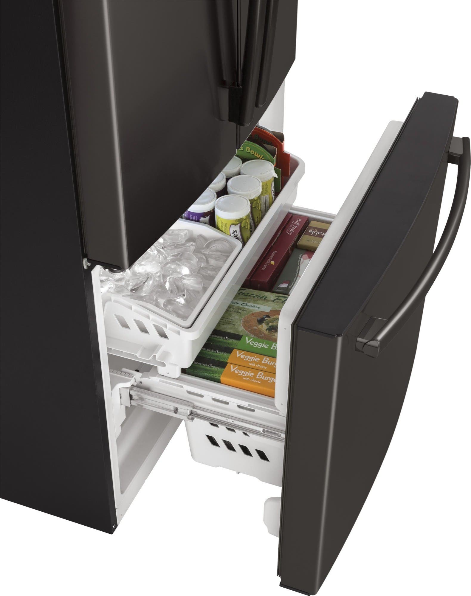 GE GYE18JBLTS Black Stainless Steel