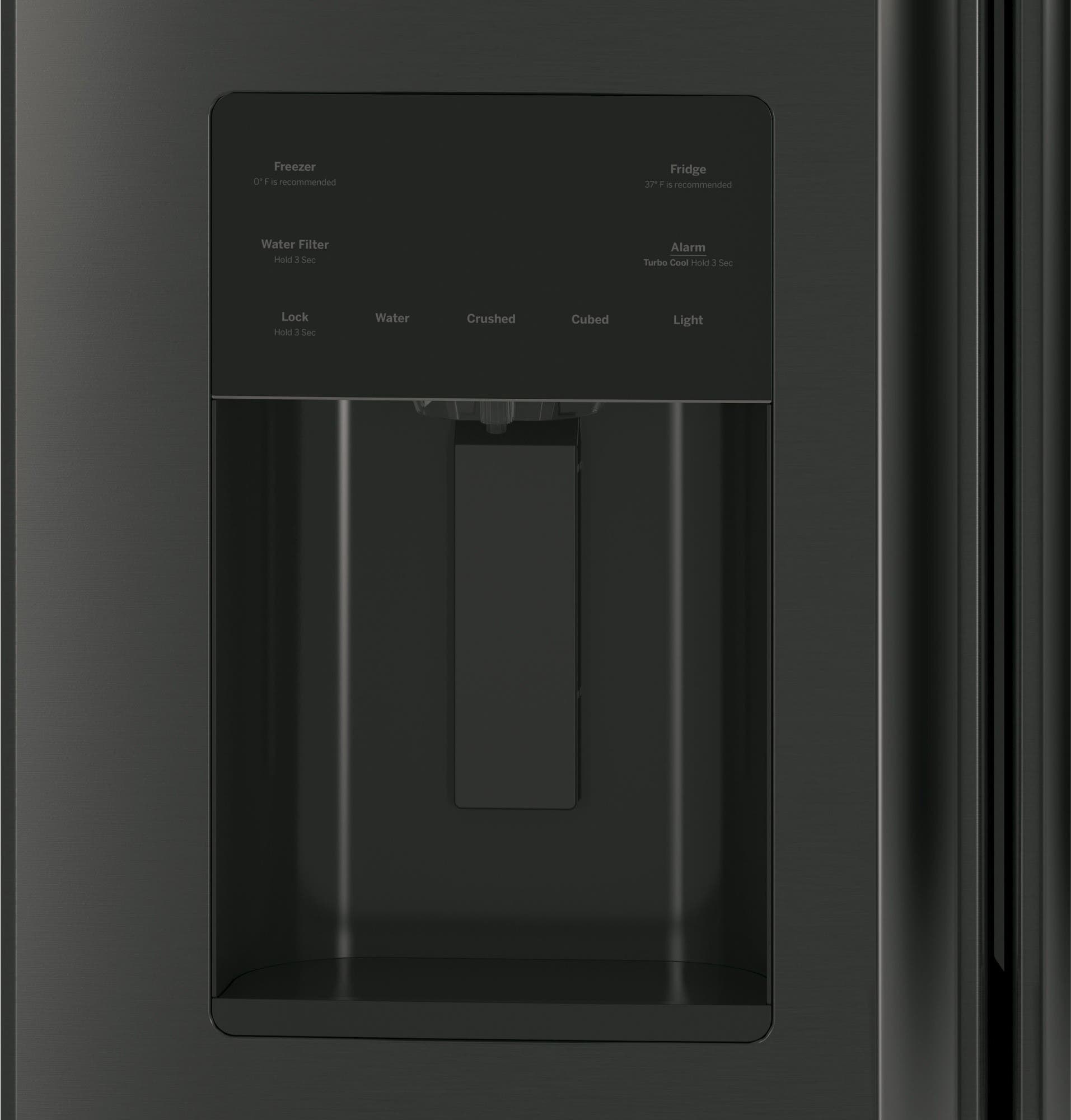 GE GYE18JBLTS Black Stainless Steel