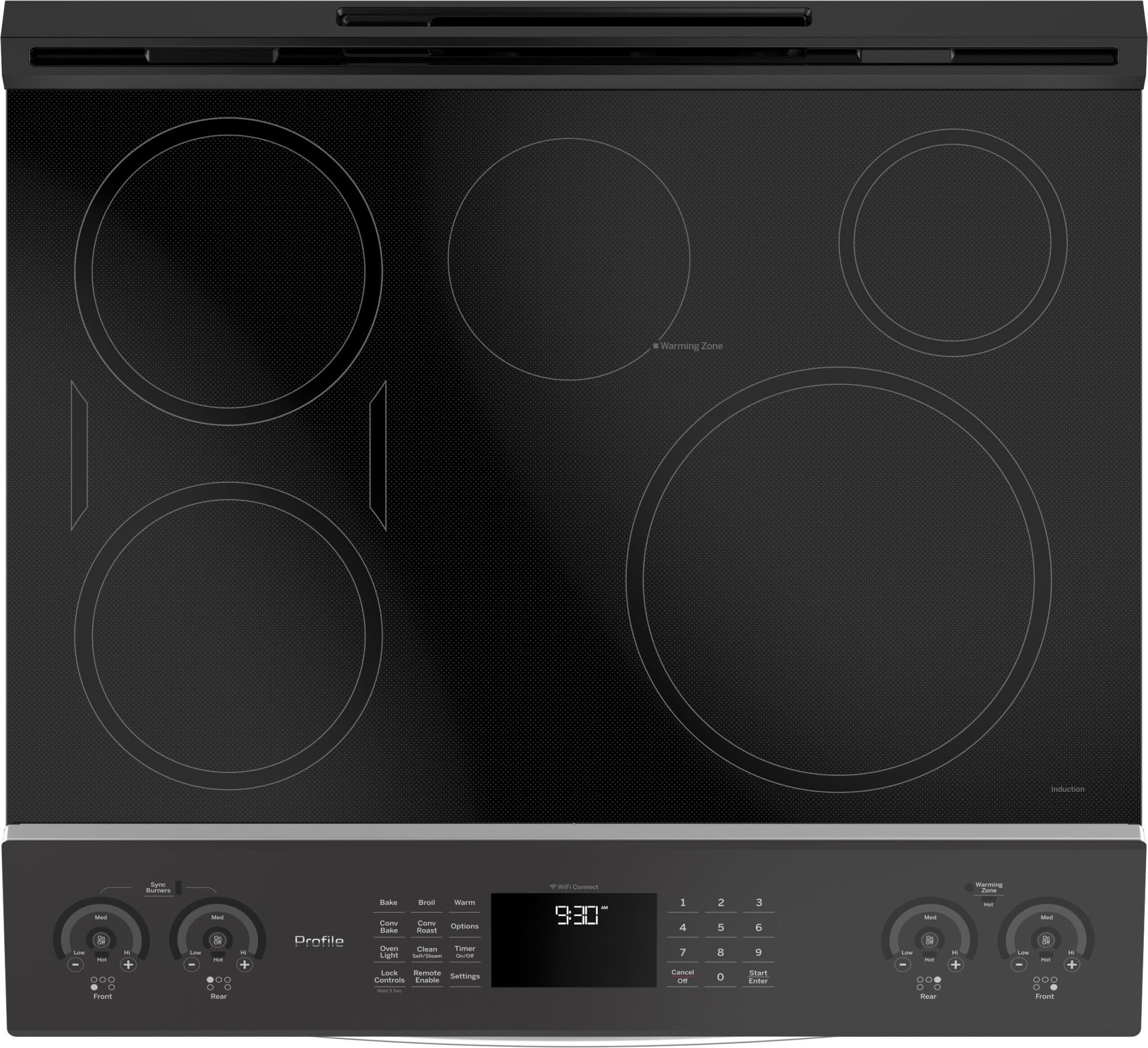 GE PHS930SLSS Slide-In Electric Induction Range - Thumbnail 5