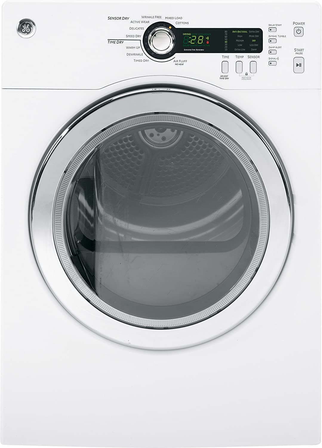 GE DCVH480EKWW White