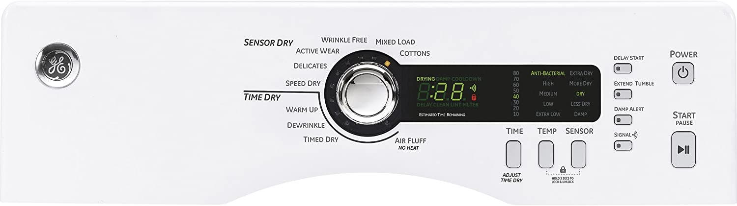 GE DCVH480EKWW White