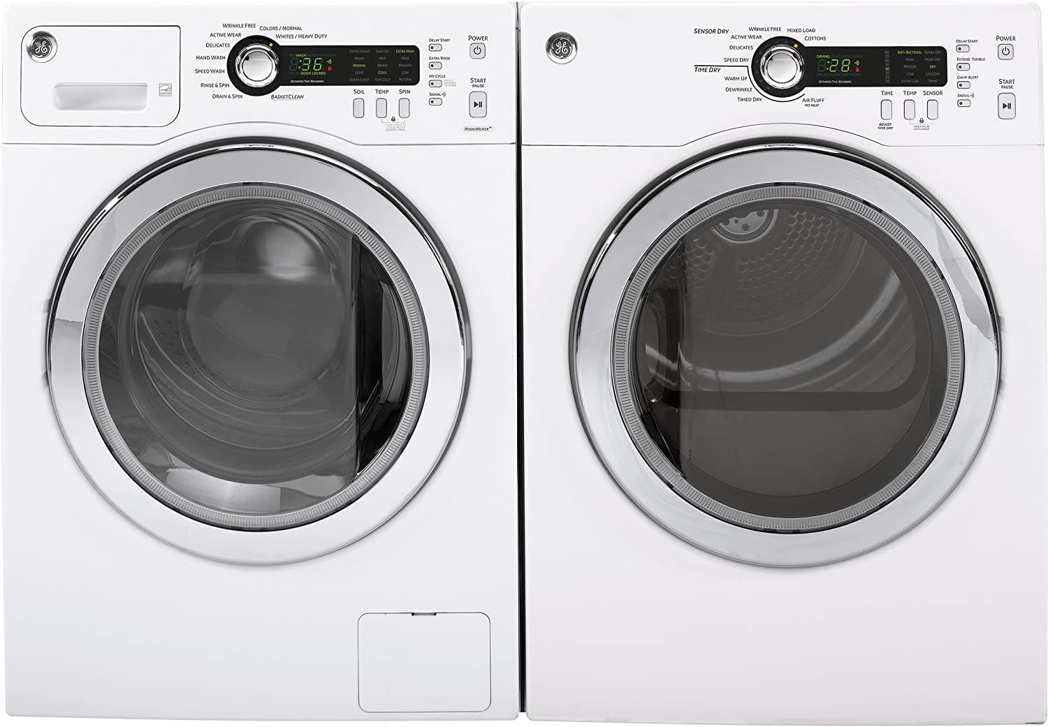 GE DCVH480EKWW White