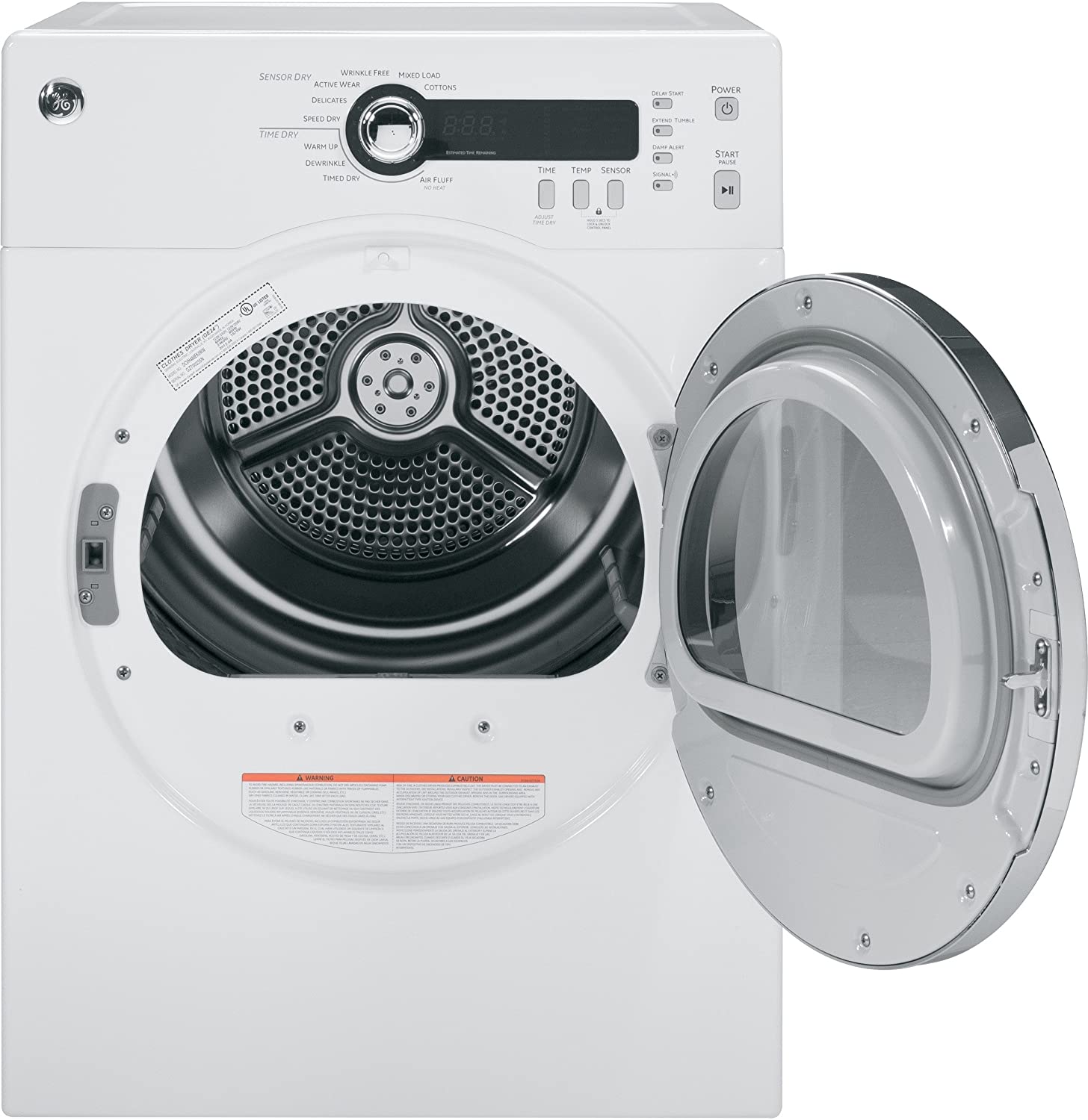 GE DCVH480EKWW White