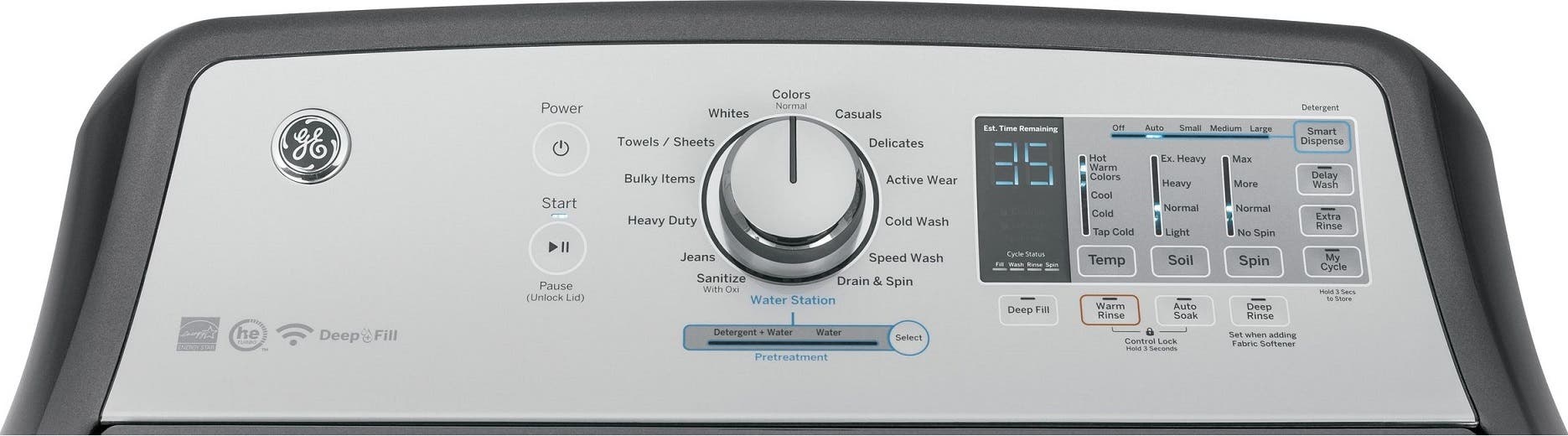 GE GTW755CPMDG Diamond Gray