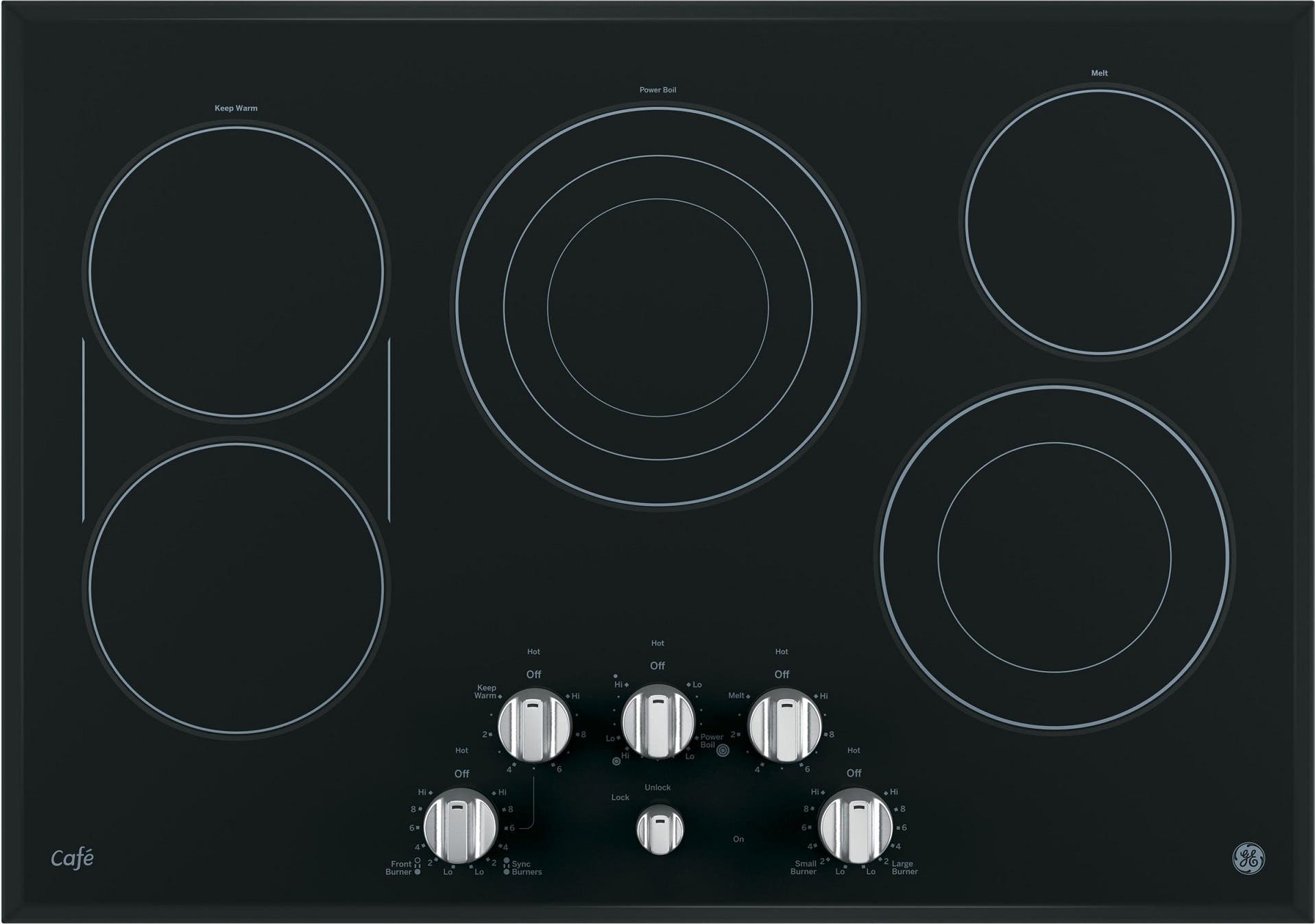 GE CP9530SJSS Stainless Steel On Black