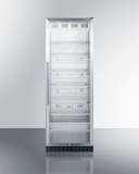 24 Inch, 12.6 Cu. Ft. Freestanding Glass Door Beverage Center with 6 Shelves