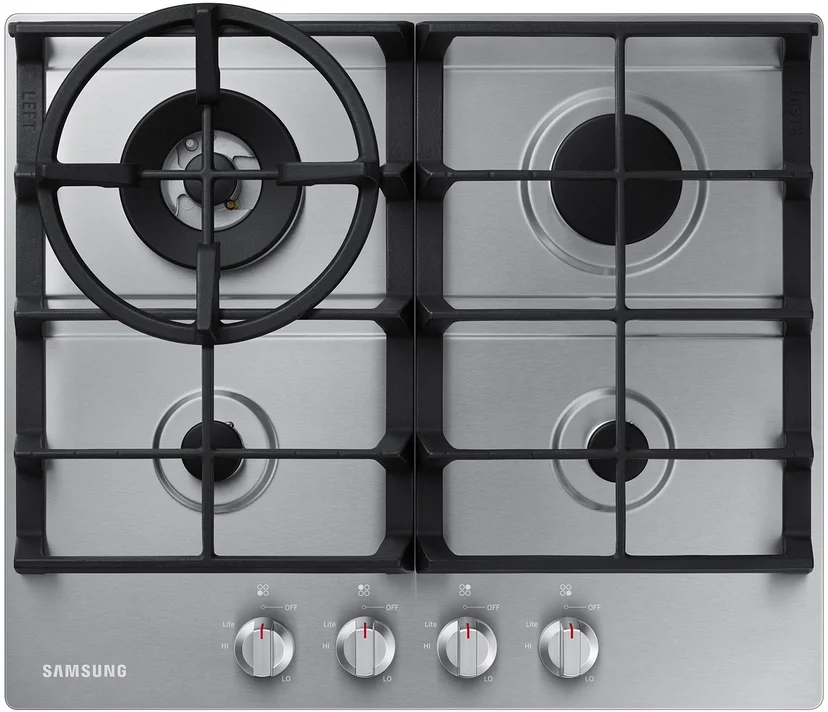 Samsung NA24T4230FS 24" Gas Cooktop: Stainless Steel