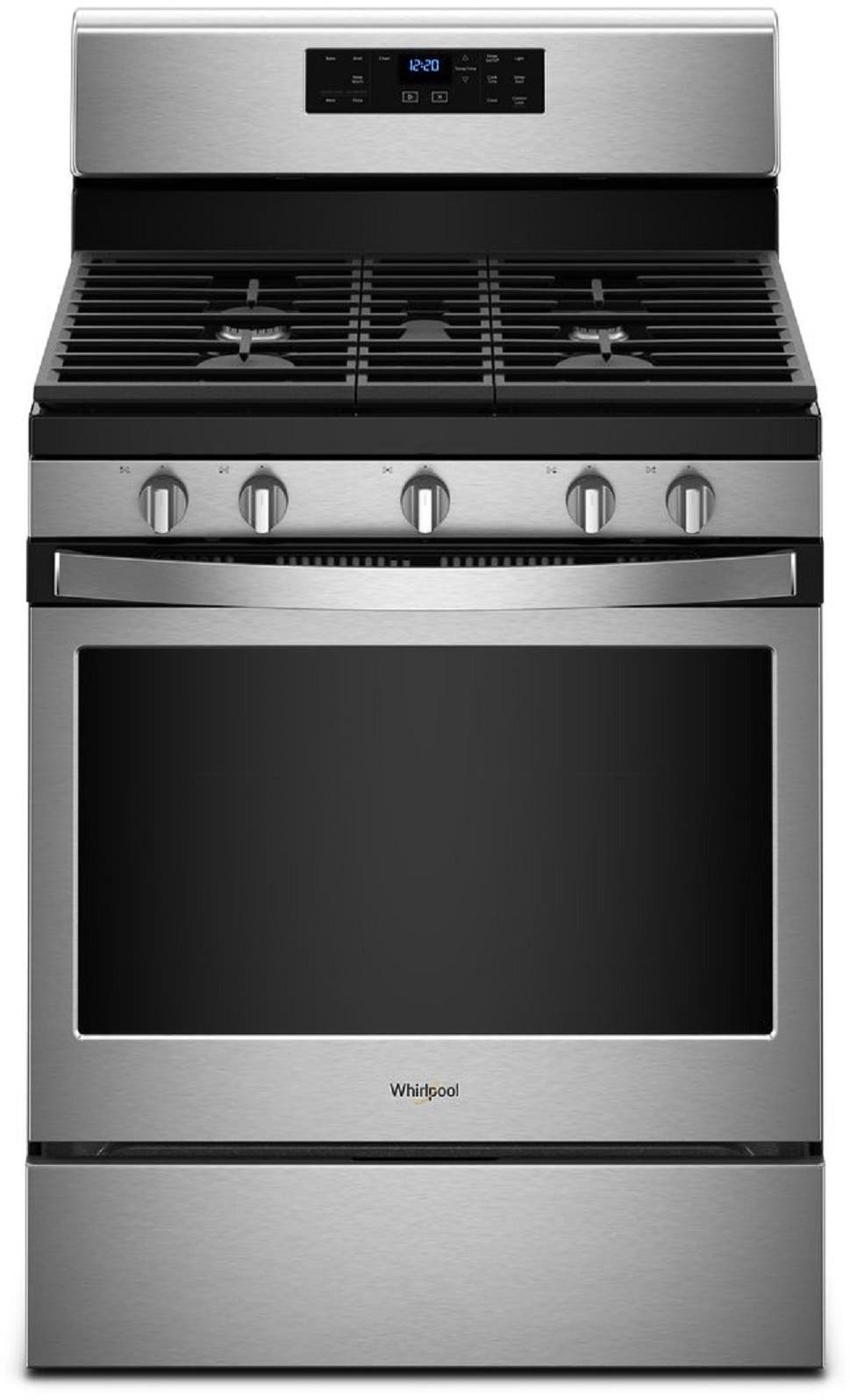 Whirlpool WFG525S0HS Black on Stainless Steel