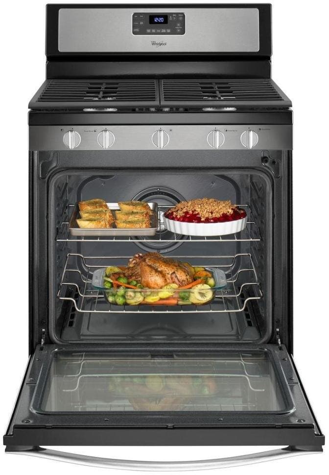 Whirlpool WFG540H0ES Black on Stainless Steel