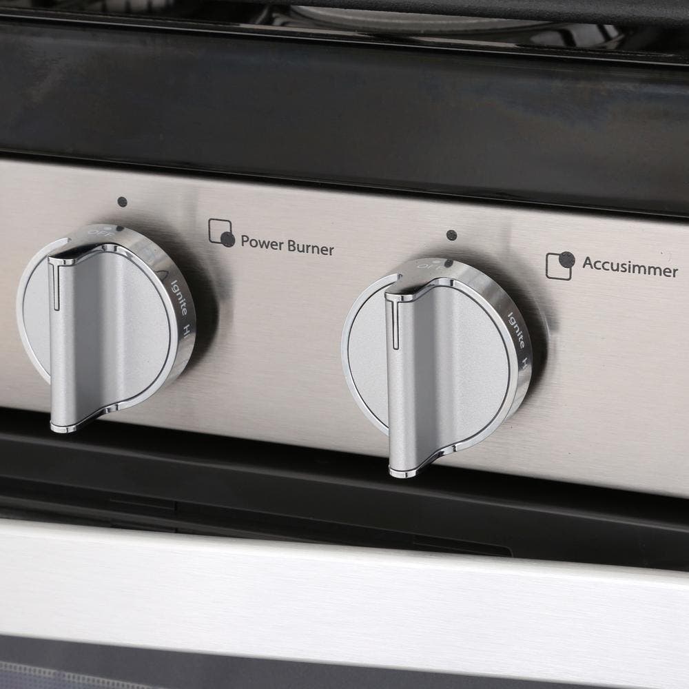 Whirlpool WFG540H0ES Black on Stainless Steel