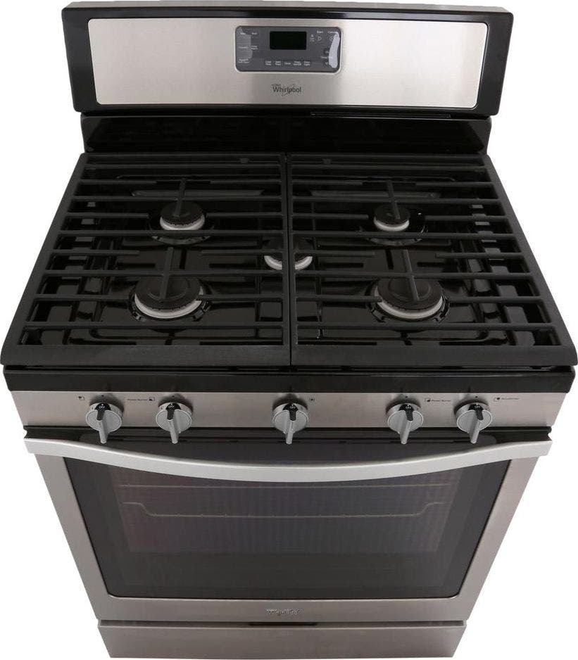 Whirlpool WFG540H0ES Black on Stainless Steel