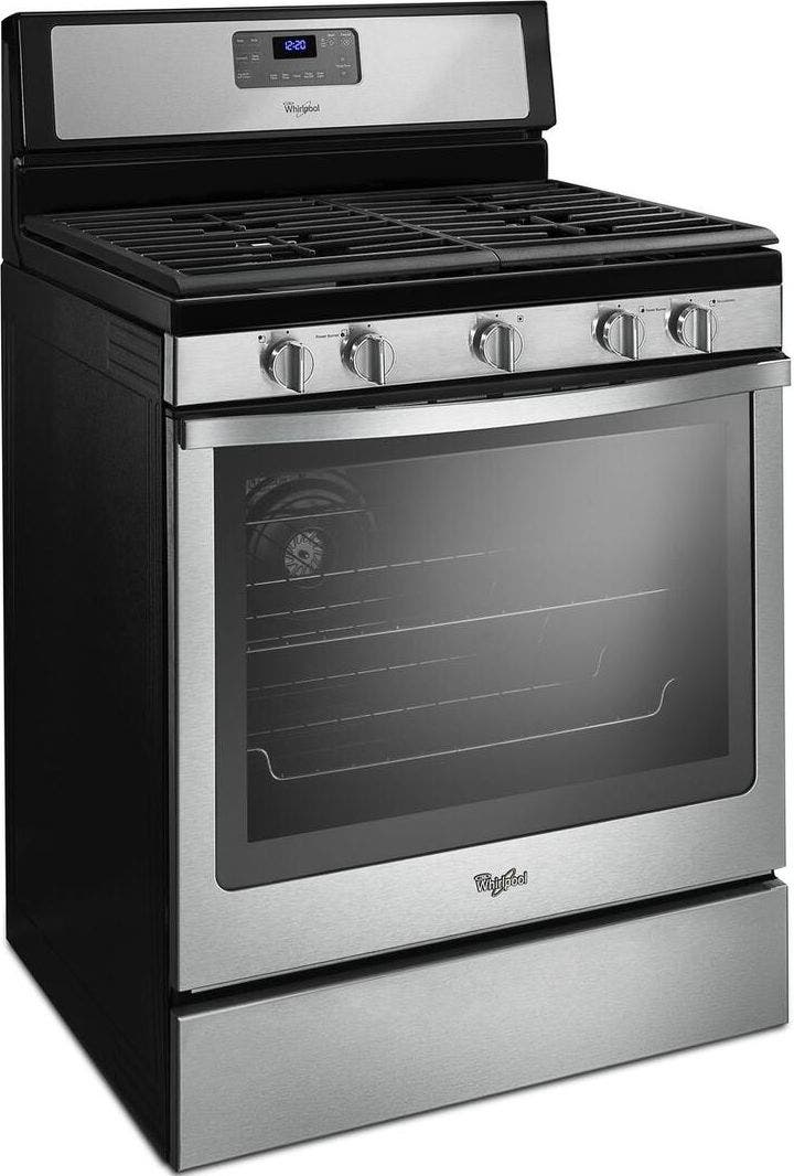 Whirlpool WFG540H0ES Black on Stainless Steel