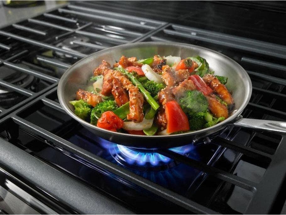 Whirlpool WFG540H0ES Black on Stainless Steel
