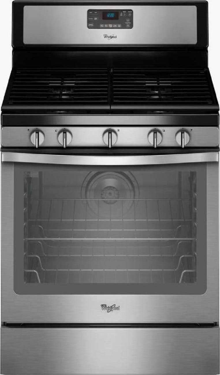 Whirlpool WFG540H0ES Black on Stainless Steel